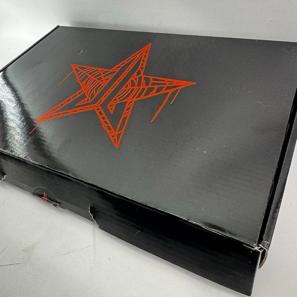 Jeffree Star Cosmetics Black & Orange Soft Touch Mirror New In Box